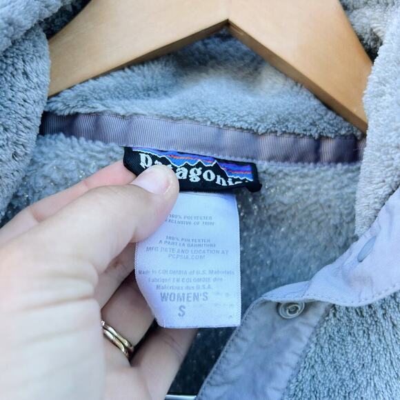 Patagonia Women’s Fleece Re-Tool SnapT Jacket Quarter Snap Pullover Grey Small - Picture 8 of 8